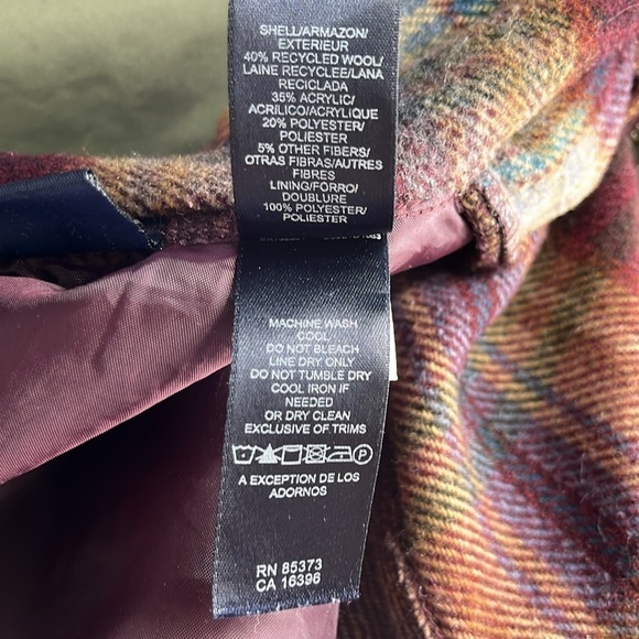 Liz Claiborne Plaid Jacket - Red, Brown, and Tan - Picture 15 of 16